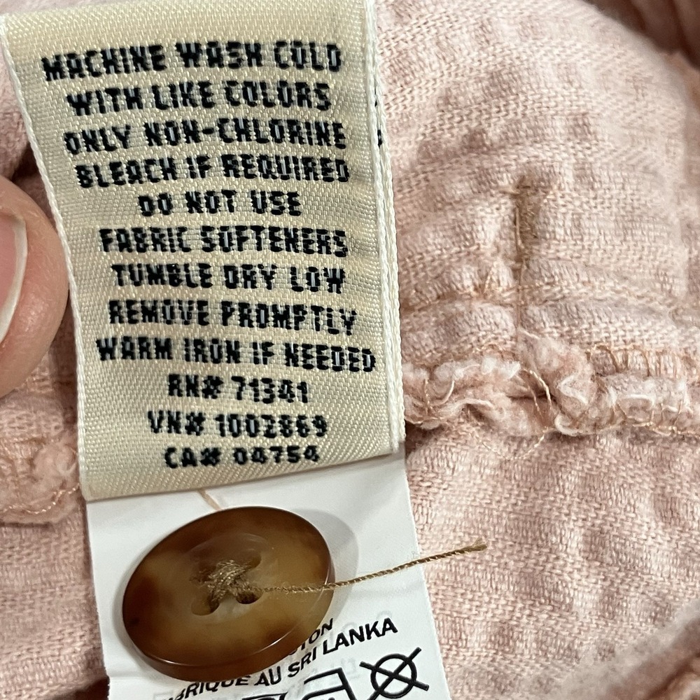 L.L.Bean Corduroy Shirt Jacket Women's M Pink Button Front Utility Shacke - Picture 13 of 14